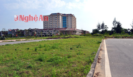 Dự án bất động sản tại xã Nghi Phú - TP Vinh vẫn chưa thu hút được nhà đầu tư.