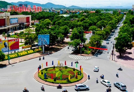 Ngã Năm - Thành phố Vinh. Ảnh: Sỹ Minh