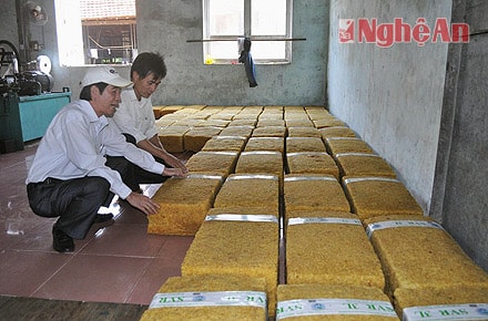 Sản phẩm cao su phục vụ xuất khẩu.