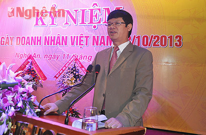 Đồng chí Lê Xuân Đại phát biểu tại cuộc gặp mặt