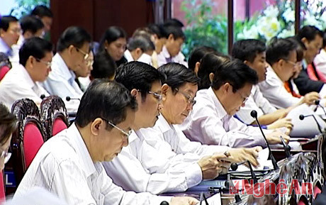 Đoàn đại biểu QH tỉnh Nghệ An tham dự kỳ họp