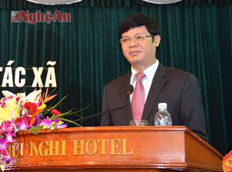 Ông Lê Xuân Đại- Phó chủ tịch UBND tỉnh phát biểu tại buổi lễ
