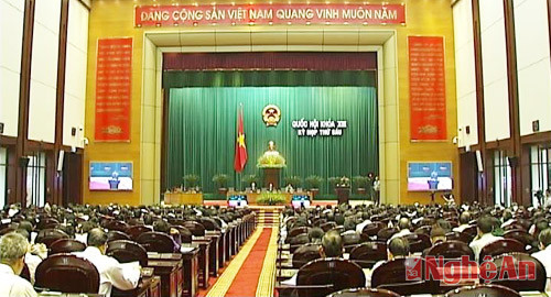 Quang cảnh kỳ họp Quốc hội.