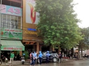 Hình ảnh bên ngoài của Thẩm mỹ viện Cát Tường. (Ảnh: PV/Vietnam+)