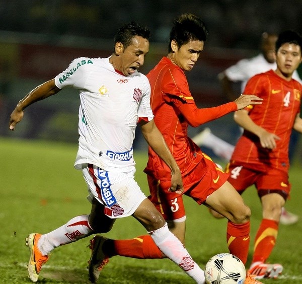 U23 Việt Nam đã dẫn trước Bangu tới 3-1, lẽ ra phải dễ dàng giành thắng lợi. (Ảnh: Quang Nhựt - TTXVN)