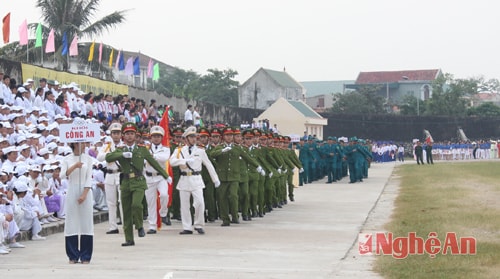 Các đơn vị tham gia diễu hành