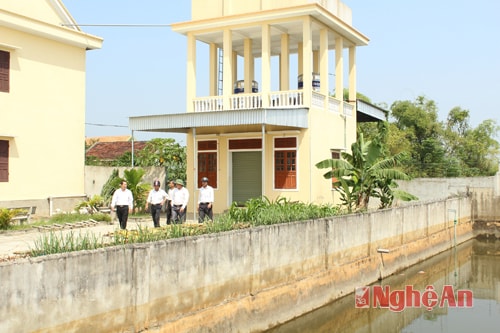 Công trình nước sạch ở xóm giáo Lâm Thành (Nam Thành - Yên Thành).Ảnh: N.S
