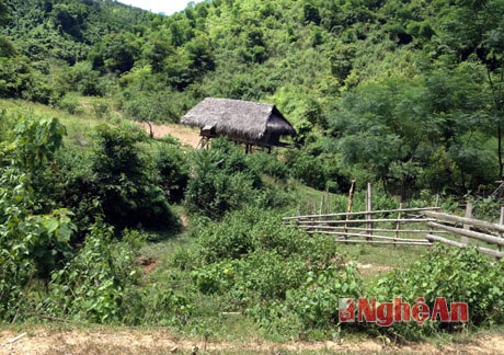 Một góc bản nghèo xã Đôn Phục, nơi nhân vật sinh sống.