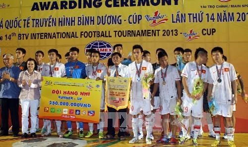 Các cầu thủ U23 Việt Nam đã đứt mạch bất bại dưới thời ông Hoàng Văn Phúc (Ảnh: Quang Nhựt - TTXVN)