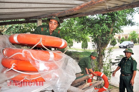 Đồn Biên phòng cảng Cửa Lò - Bến Thuỷ chuẩn bị sẵn sàng đón bão