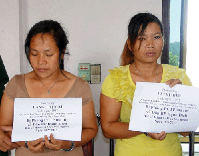 2 đối tượng buôn người bị Đồn BP Hạnh Dịch bắt giữ