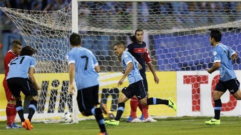 Với đẳng cấp vượt trội, Uruguay dễ dàng vùi dập Jordan 5-0