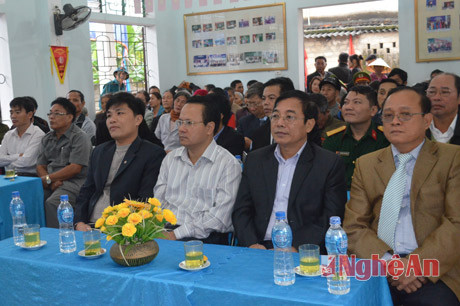 Đại biểu tham dự Ngày hội đại đoàn kết toàn dân tại Khối Hải Thanh - Phường Nghi Hải