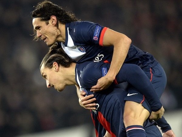 Ibrahimovic và Cavani cõng PSG vào vòng knock-out. (Nguồn: Getty Images)