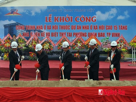 Lễ động thổ khởi công khu nhà ở xã hội.