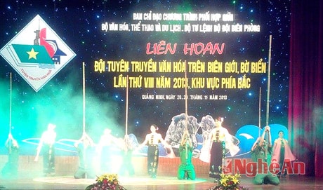 Tiết mục “bình yên nơi biên cương” của Đội TTVH BP Nghệ An được trao huy chương Vàng 