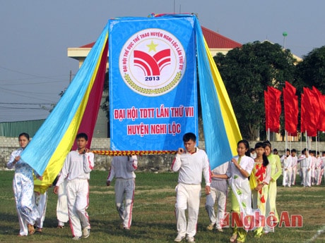 Màn diễu hành tại Đại hội.