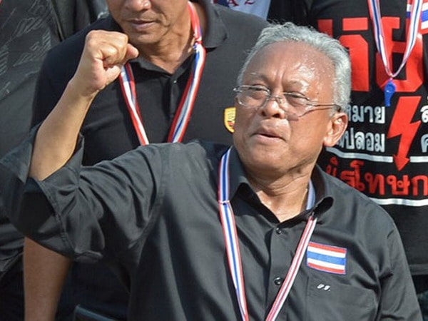 Thủ lĩnh biểu tình chống chính phủ Thái Lan Suthep Thaugsuban. (Nguồn: AFP)