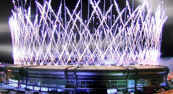 Những màn pháo hoa rực rỡ mở đầu Lễ khai mạc SEA Games.