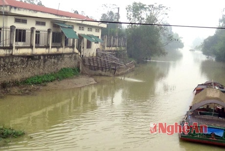Trạm bơm nước Cầu Mượu, nơi cung cấp nước đầu vào cho Công ty một thành viên cấp nước Nghệ An.