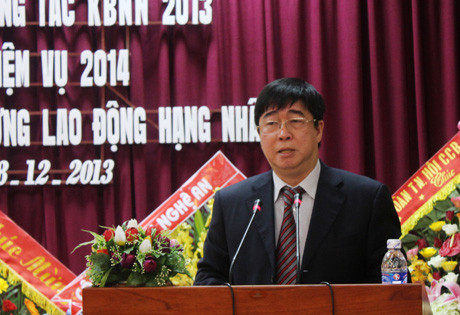 Ông Nguyễn Hồng Hà, Tổng giám đốc Kho bạc Nhà nước phát biểu.