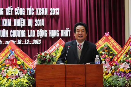 Đồng chí Thái Văn Hằng, Ủy viên BTV Tỉnh ủy, Phó chủ tịch UBND tỉnh phát biểu chỉ đạo