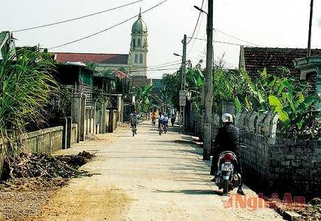 Tân Cao – xóm đạo 9 năm liền giữ vững danh hiệu làng văn hóa.