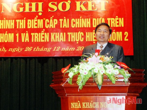 Dược sĩ Hoàng Văn Hảo PGĐ Sở Y tế - GĐ Ban dự án khai mạc hội nghị