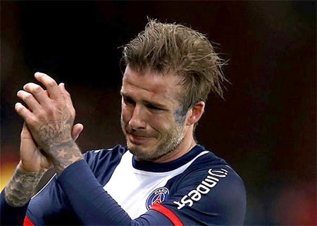 Beckham nghẹn ngào trong ngày chia tay sân cỏ