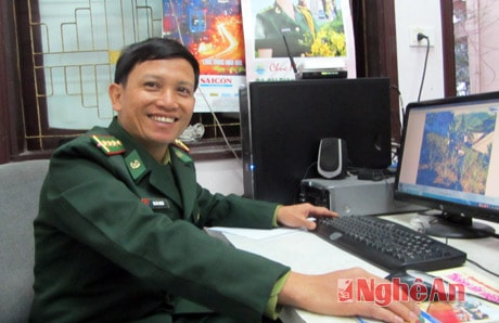 CTV - Thượng úy BĐBP Bùi Hải Thượng. Ảnh: N.L
