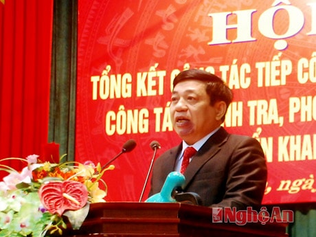 Đồng chí Nguyễn Xuân Đường kết luận tại hội nghị.