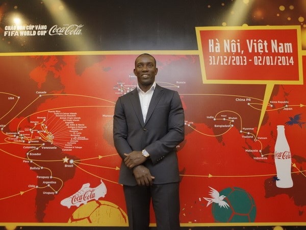 Cựu danh thủ Manchester United Dwight Yorke. (Nguồn: Minh Chiến/Vietnam+)