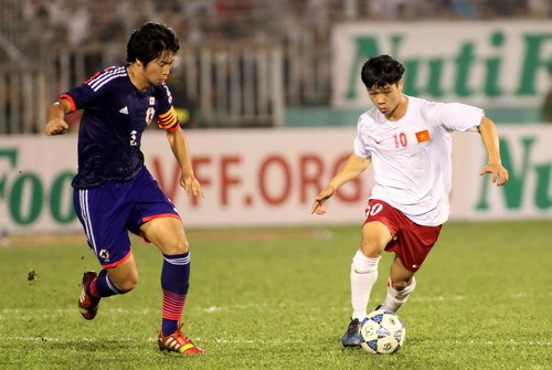 Diễn biến trong trận đấu giữa U19 Việt Nam và U19 Nhật Bản