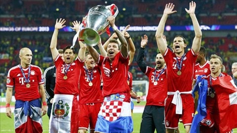 2013 là năm đại thành công của Bayern với 5 chức vô địch