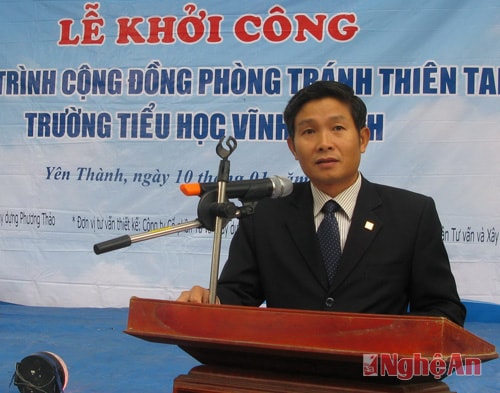 Ông Nguyễn Hồng Sơn – Phó Tổng giám đốc ACE Life phát biểu tại Lễ khởi công