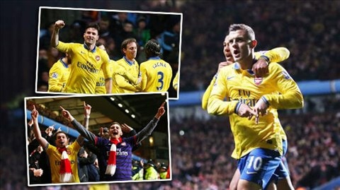 Arsenal đã có thắng lợi thuyết phục trước Aston Villa