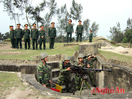 Đoàn công tác kiểm tra công tác huấn luyện, sẵn sàng chiến đấu