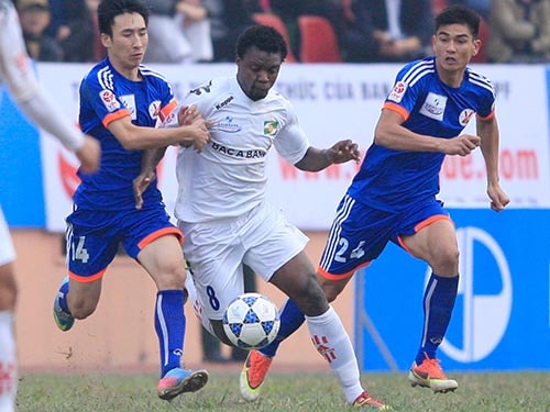 Một trong những ngoại binh của SLNA đã có màn ra mắt tại V-League 2014