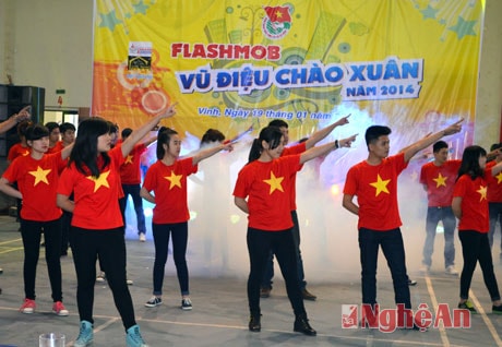 Tiết mục tham gia của Trường THPT Lê Lợi.