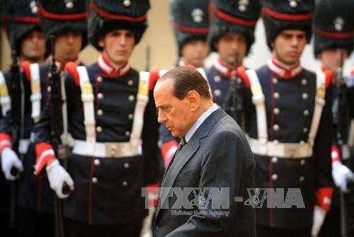 Cựu Thủ tướng Silvio Berlusconi tại phiên xét xử ngày 1/8/2013. (Nguồn: AFP/TTXVN)