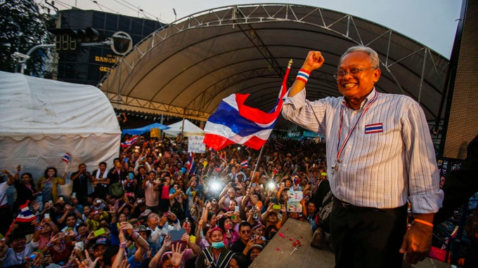 Lãnh đạo phe biểu tình Suthep.