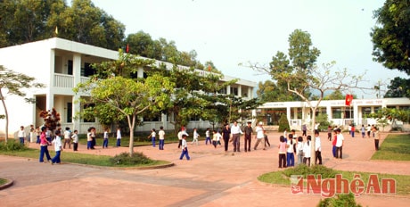 Trường Tiểu học Nam Hưng 2 (Nam Đàn). Ảnh: S.M