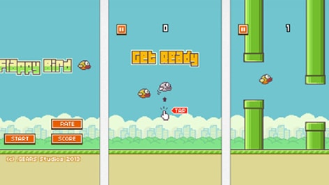 Game Flappy Bird có đồ họa rất đơn giản