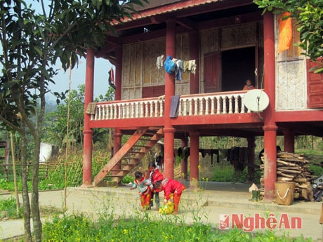 Nhà ở của đồng bào tái định cư Đan Lai.