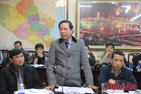Lãnh đạo Sở GTVT phát biểu ý kiến