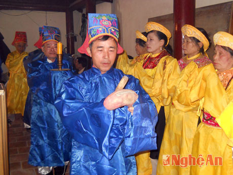 Lễ đại tế được tổ chức theo nghi thức truyền thống.