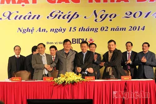 Ký thỏa thuận cung ứng vốn giữa BIDV và các doanh nghiệp đầu tư trên địa bàn tỉnh