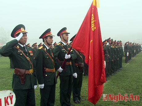 Cán bộ, chiến sỹ 4 cơ quan và đơn vị trực thuộc Quân khu dự lễ ra quân huấn luyện.