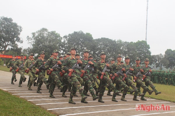 Duyệt đội ngũ.