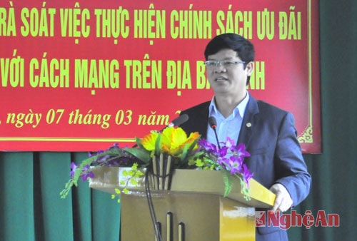 Đồng chí Lê Xuân Đại phát biểu tại buổi lễ
